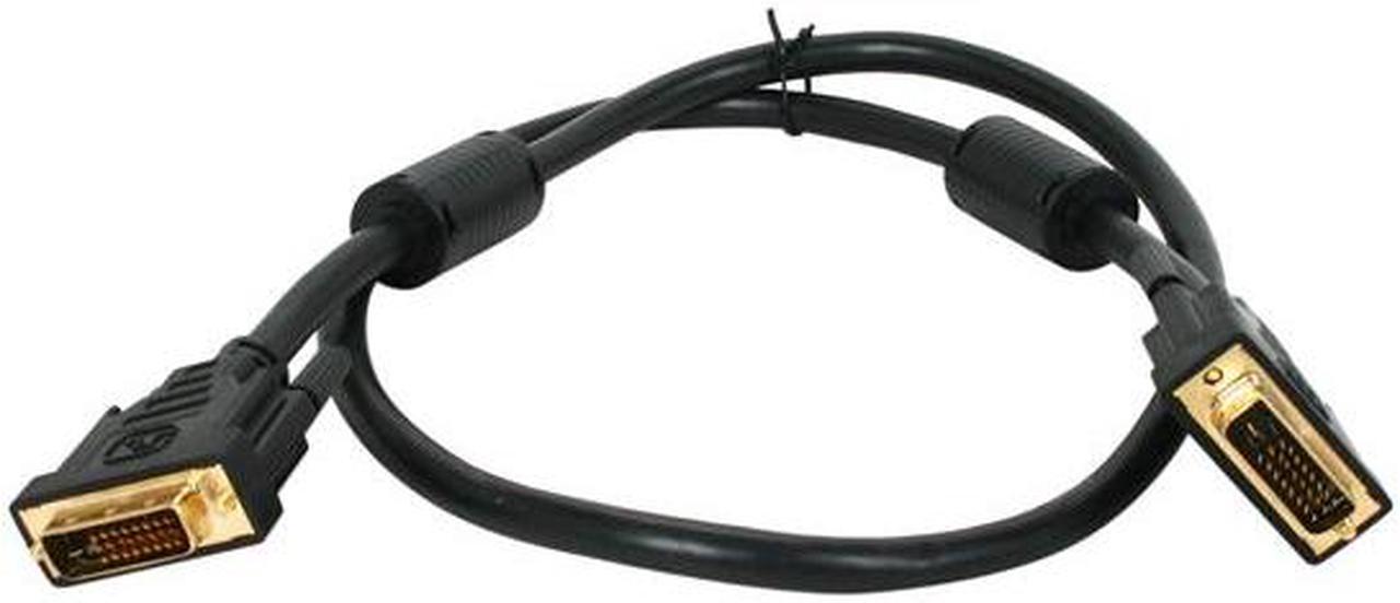Alt view image 2 of 2 - Kaybles Model DVI-DD-3FT Black 3 ft. M-M Premium DVI Digital Dual-Link with Ferrites M/M 3 feet - OEM