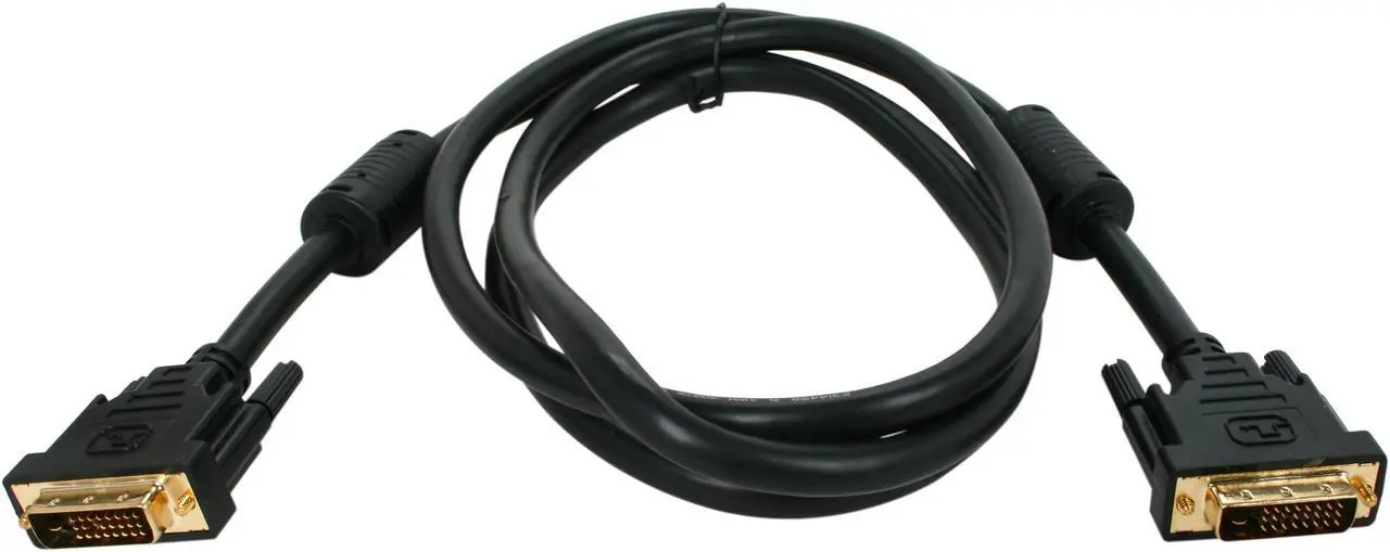 Alt view image 2 of 2 - Kaybles Model DVI-DD-6FT Black 6 ft. M-M Premium DVI Digital Dual-Link with Ferrites M/M 6 feet - OEM