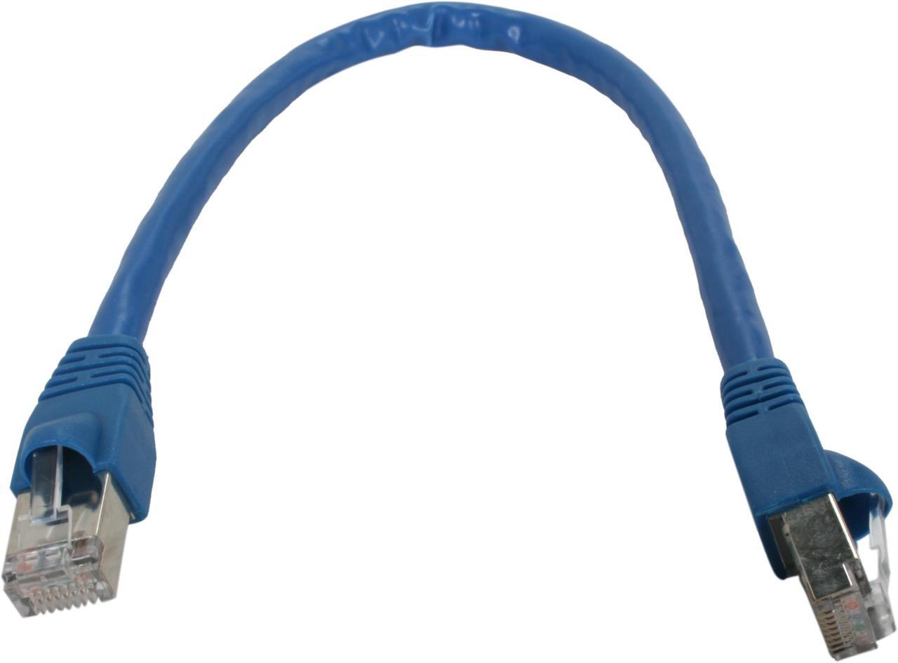 Alt view image 2 of 2 - Kaybles 1ft CAT6A-1S 1 ft. Cat 6A Blue Color Shielded Stranded STP Network Cable Blue Color 1 feet - OEM