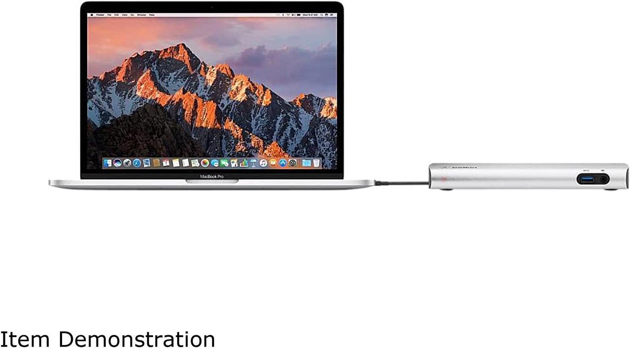 Alt view image 8 of 8 - Belkin Thunderbolt 3 Thunderbolt Dock for MacBook Pro Models 2016 or Later, Dual 4K @ 60Hz, 40Gbps Data Transfer Speeds, Comes with 0.5m / 1.6ft Thunderbolt 3 Cable (F4U095tt / B2B151tt)