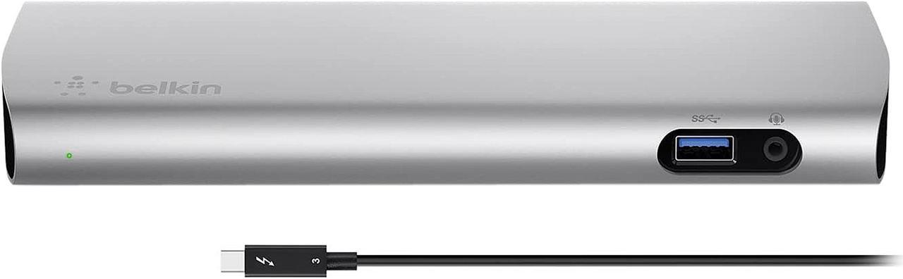 Main image of Belkin Thunderbolt 3 Thunderbolt Dock for MacBook Pro Models 2016 or Later, Dual 4K @ 60Hz, 40Gbps Data Transfer Speeds, Comes with 0.5m / 1.6ft Thunderbolt 3 Cable (F4U095tt / B2B151tt)