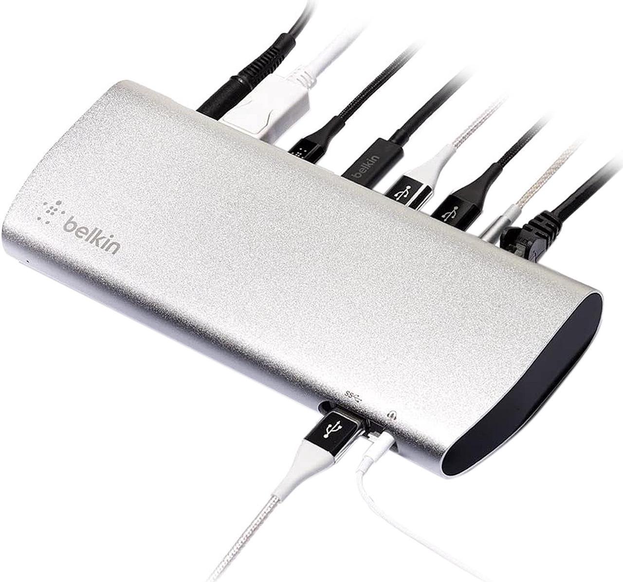 Alt view image 6 of 8 - Belkin Thunderbolt 3 Thunderbolt Dock for MacBook Pro Models 2016 or Later, Dual 4K @ 60Hz, 40Gbps Data Transfer Speeds, Comes with 0.5m / 1.6ft Thunderbolt 3 Cable (F4U095tt / B2B151tt)