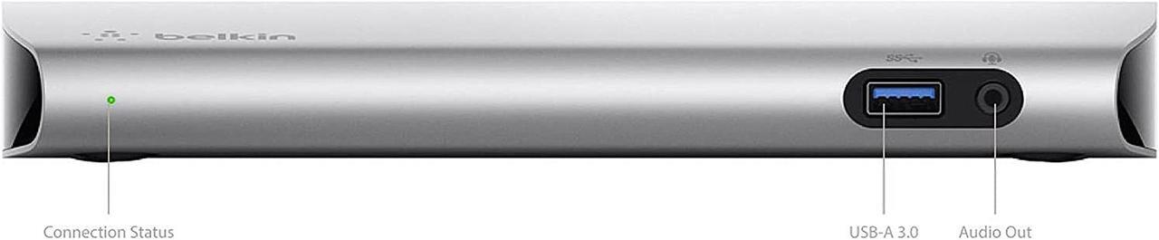 Alt view image 3 of 8 - Belkin Thunderbolt 3 Thunderbolt Dock for MacBook Pro Models 2016 or Later, Dual 4K @ 60Hz, 40Gbps Data Transfer Speeds, Comes with 0.5m / 1.6ft Thunderbolt 3 Cable (F4U095tt / B2B151tt)