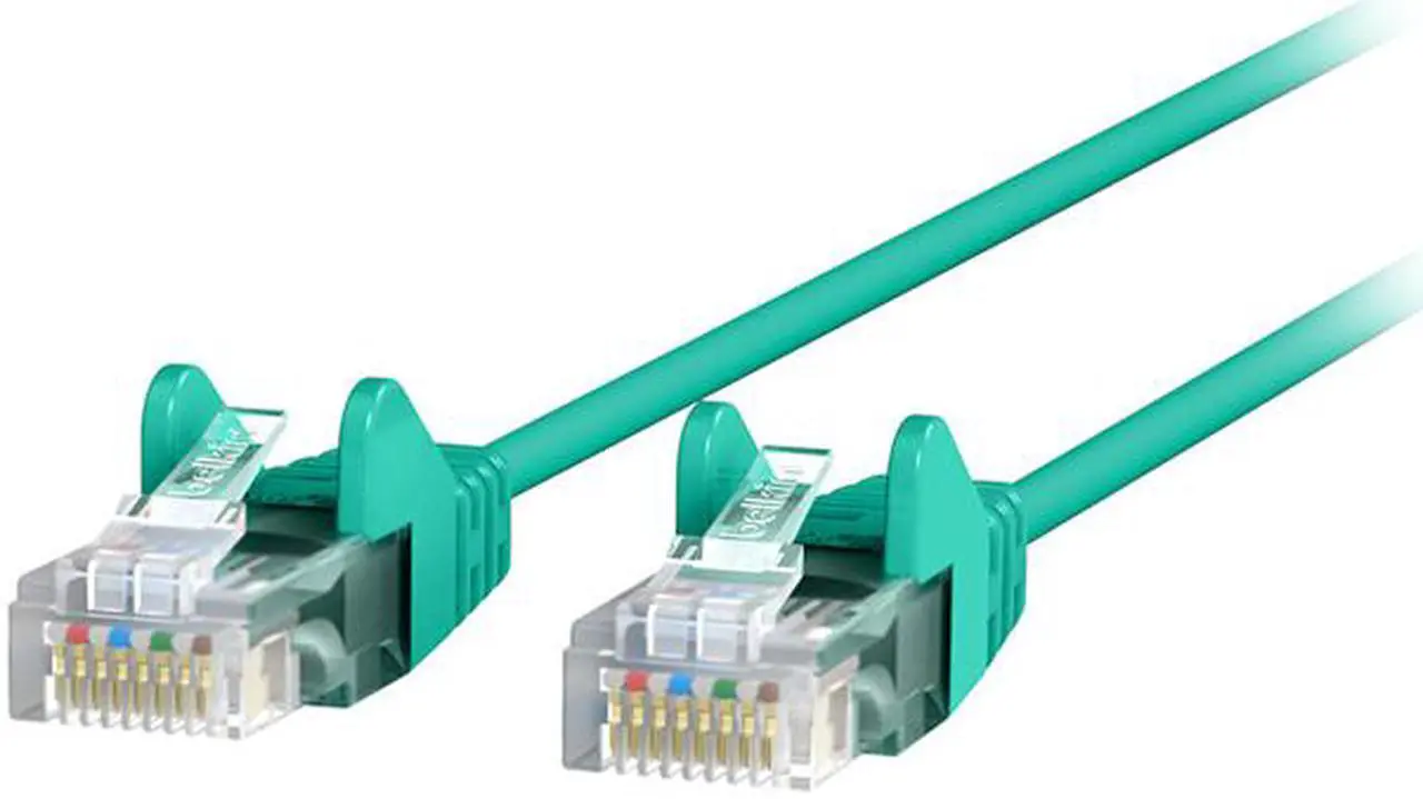 Main image of Belkin CE001B03-GRN-S 3 ft. Cat 6 Green UTP Snagless Patch Network Cable