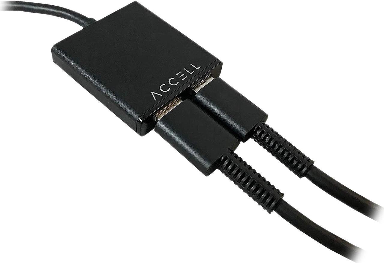 Alt view image 3 of 5 - Accell J231C-008B-3 USB-C VR Adapter Oculus Ready USB-C to HDMI & USB-A 8 ft.