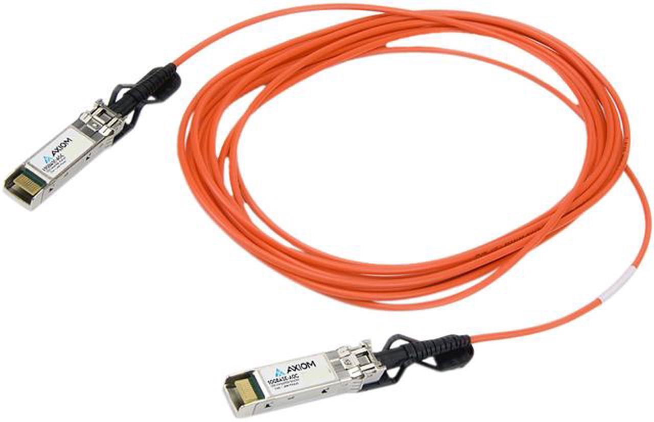 Axiom 10GE-SFPP-AOC-1501-AX 49.21 ft. Orange 10GBASE-AOC SFP+ Active Optical Cable for Brocade 15m