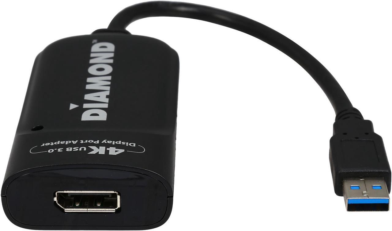 Alt view image 3 of 6 - Diamond Multimedia BVU5500 UGA USB 3.0/2.0 to Ultra HD 4K 3840 x 2160 (DisplayLink DL-5500 Chipset) Display Port