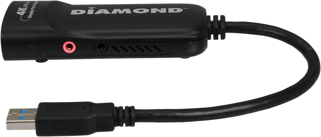 Alt view image 4 of 6 - Diamond Multimedia BVU5500 UGA USB 3.0/2.0 to Ultra HD 4K 3840 x 2160 (DisplayLink DL-5500 Chipset) Display Port
