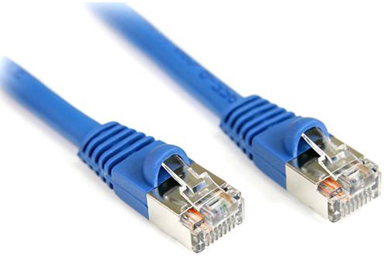 StarTech.com 10 ft Cat5e Blue Snagless Shielded RJ45 F/UTP Cat 5e Patch Cable - 10ft Patch Cord