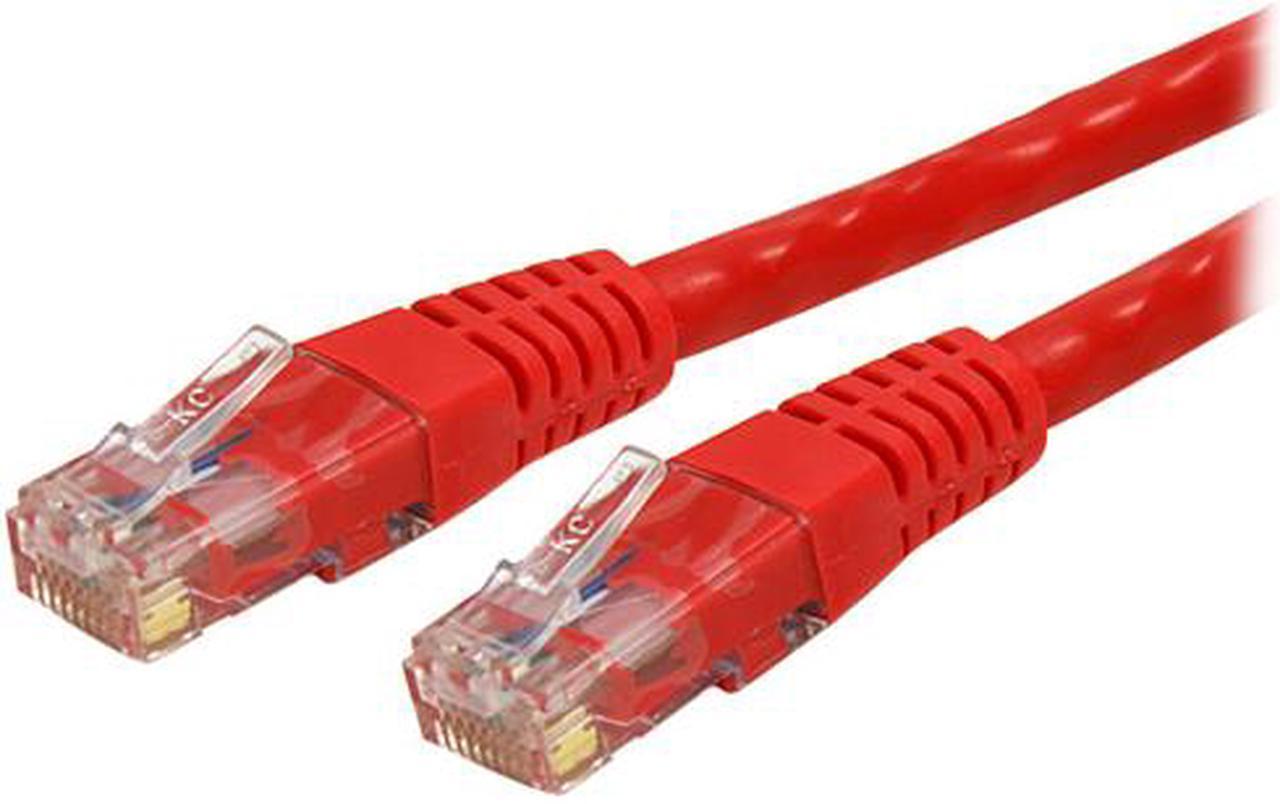 StarTech.com 10 ft Red Molded Cat 6 Patch Cable - ETL Verified