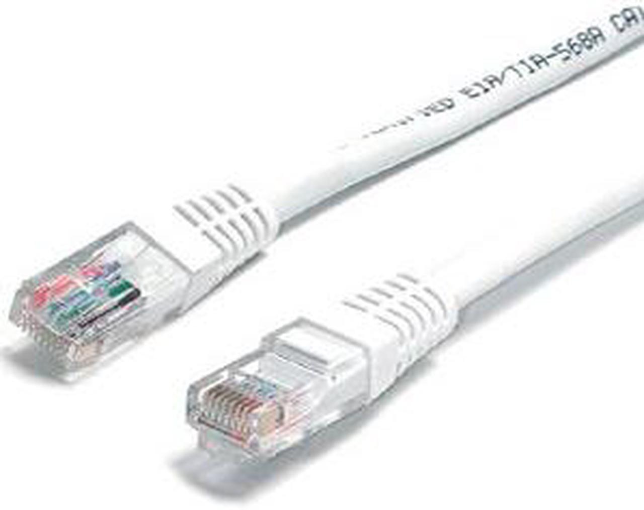 StarTech.com 3 ft White Molded Cat5e UTP Patch Cable