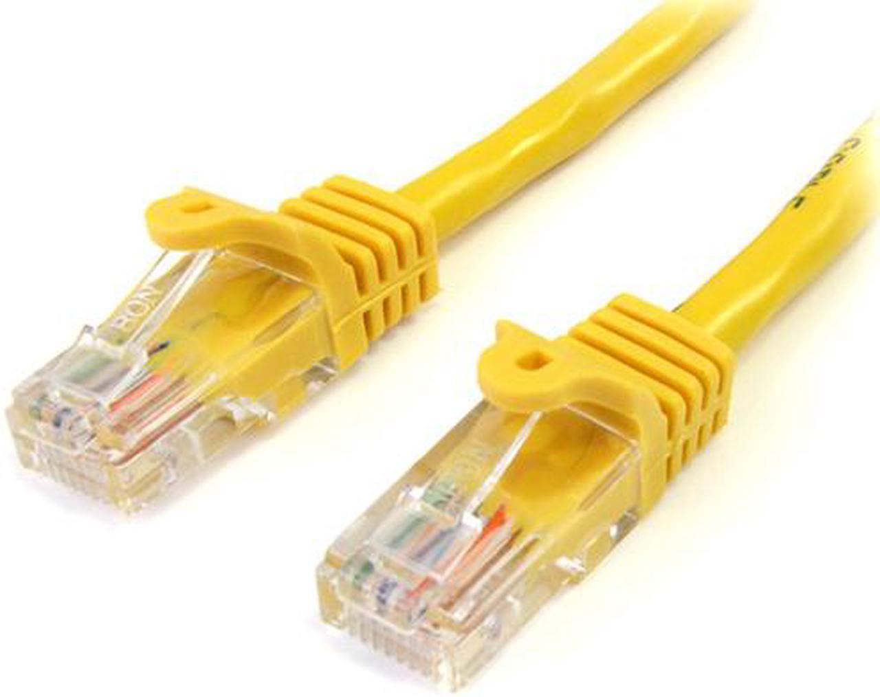 StarTech.com 3 ft Yellow Snagless Cat5e UTP Patch Cable