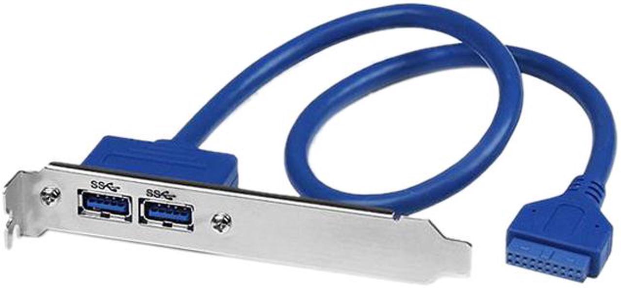 Main image of StarTech USB3SPLATE 2 Port USB 3.0 A Female Slot Plate Adapter