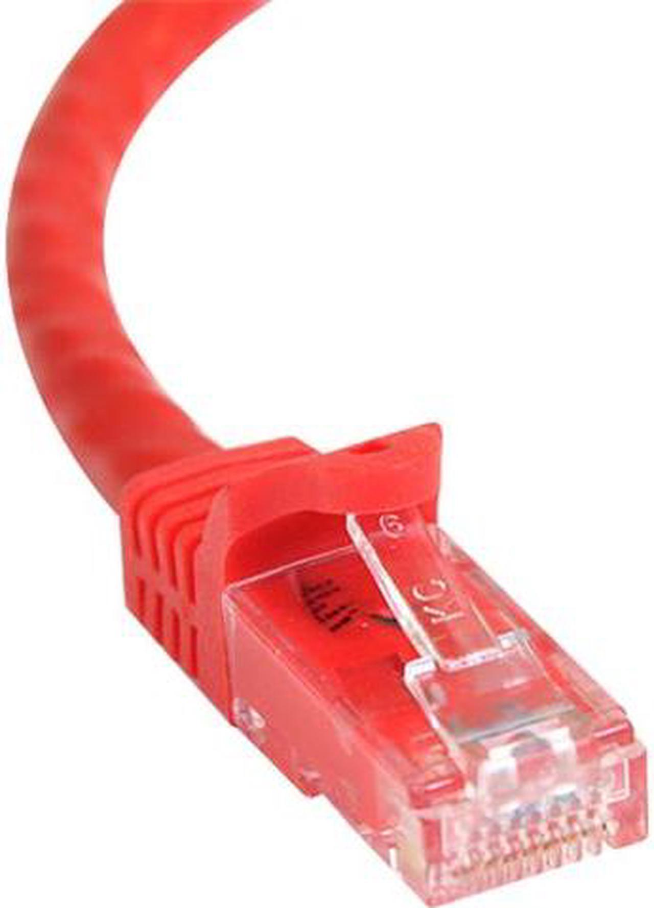 StarTech.com N6PATCH100RD 100 ft Cat 6 Red Gigabit Snagless RJ45 UTP Cat6 Patch Cable