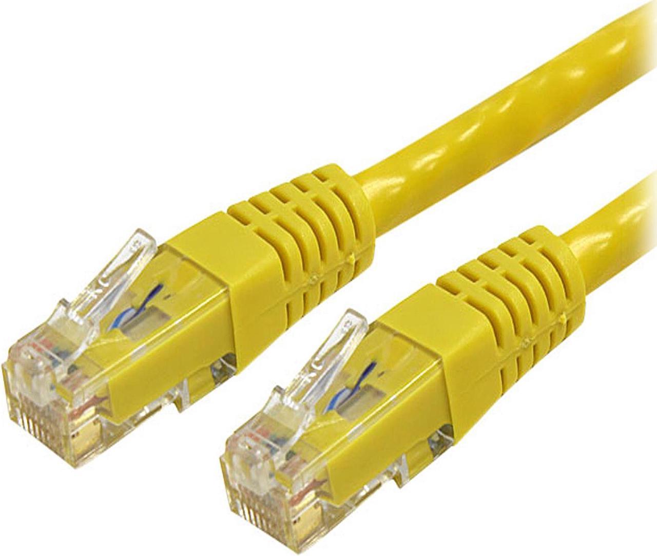 StarTech C6PATCH6YL 6 ft Yellow Molded Cat6 UTP Patch Cable - ETL Verified