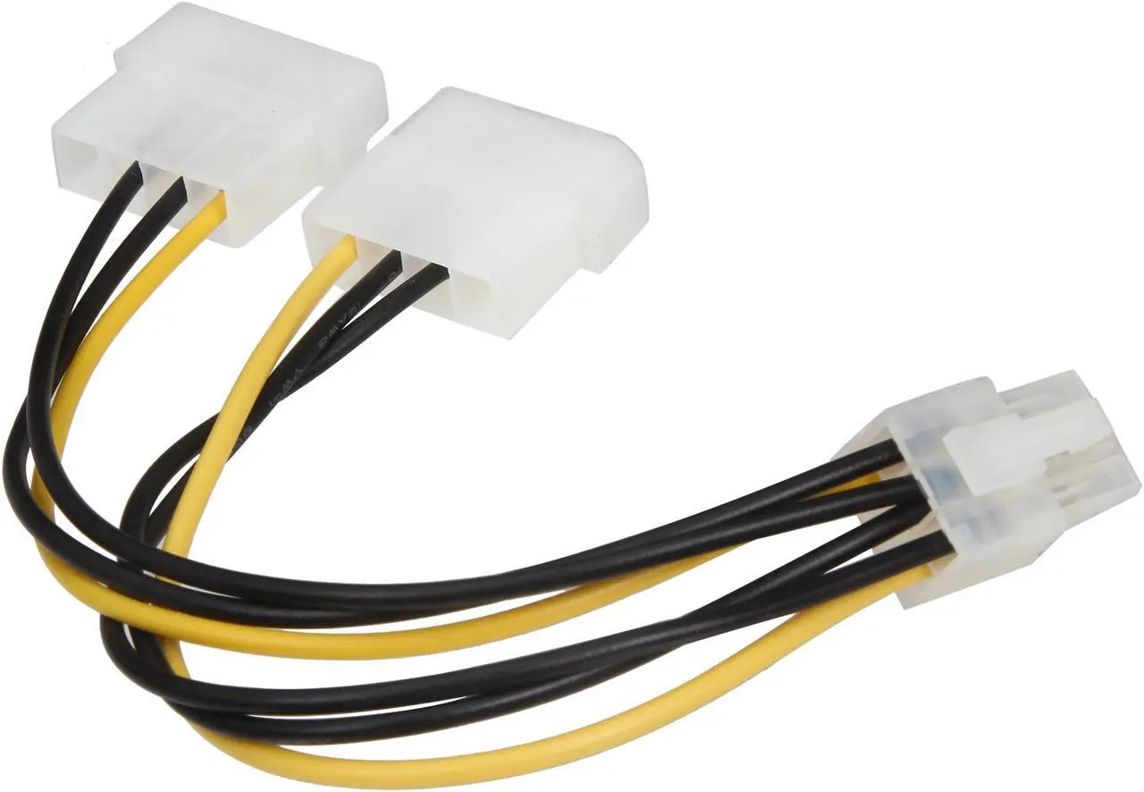 Alt view image 2 of 3 - VCOM VC-POWPCIE 6.1 in. 6-Pin PCI-Express Extender Cable for Power Supply