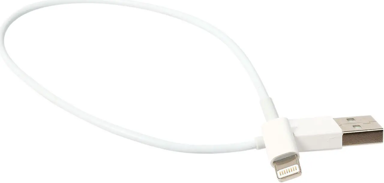 Alt view image 2 of 3 - VisionTek 900779 White Lightning to USB White .25 Meter Cable
