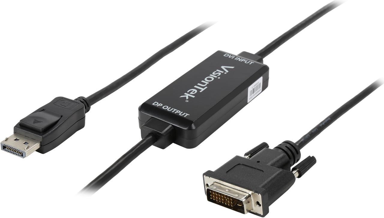 VisionTek 900823 No DVI to DisplayPort 1.5M Active Cable (M/M)