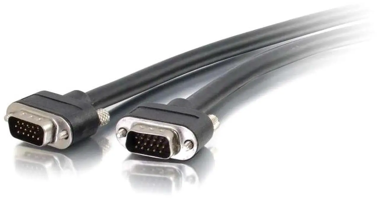 Main image of C2G 50213 VGA Cable - Select VGA Video Cable M/M, In-Wall CMG-Rated, Black (10 Feet, 3.04 Meters)