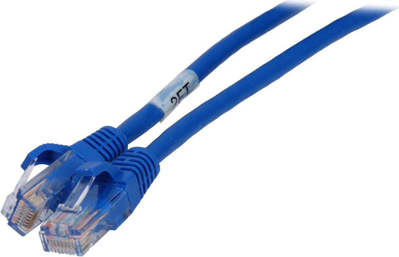 C2G 00392 Cat5e Cable - Snagless Unshielded Ethernet Network Patch Cable, Blue (2 Feet, 0.60 Meters)