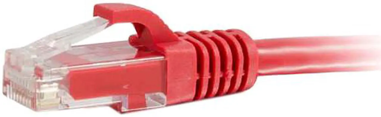 Alt view image 2 of 4 - C2G 04001 Cat6 Cable - Snagless Unshielded Ethernet Network Patch Cable, Red (8 Feet, 2.43 Meters)