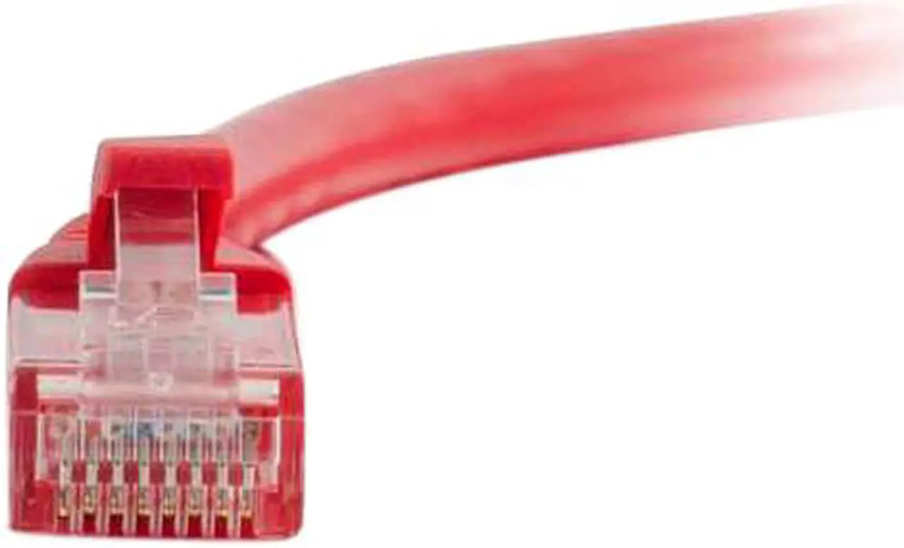 Alt view image 3 of 4 - C2G 04001 Cat6 Cable - Snagless Unshielded Ethernet Network Patch Cable, Red (8 Feet, 2.43 Meters)