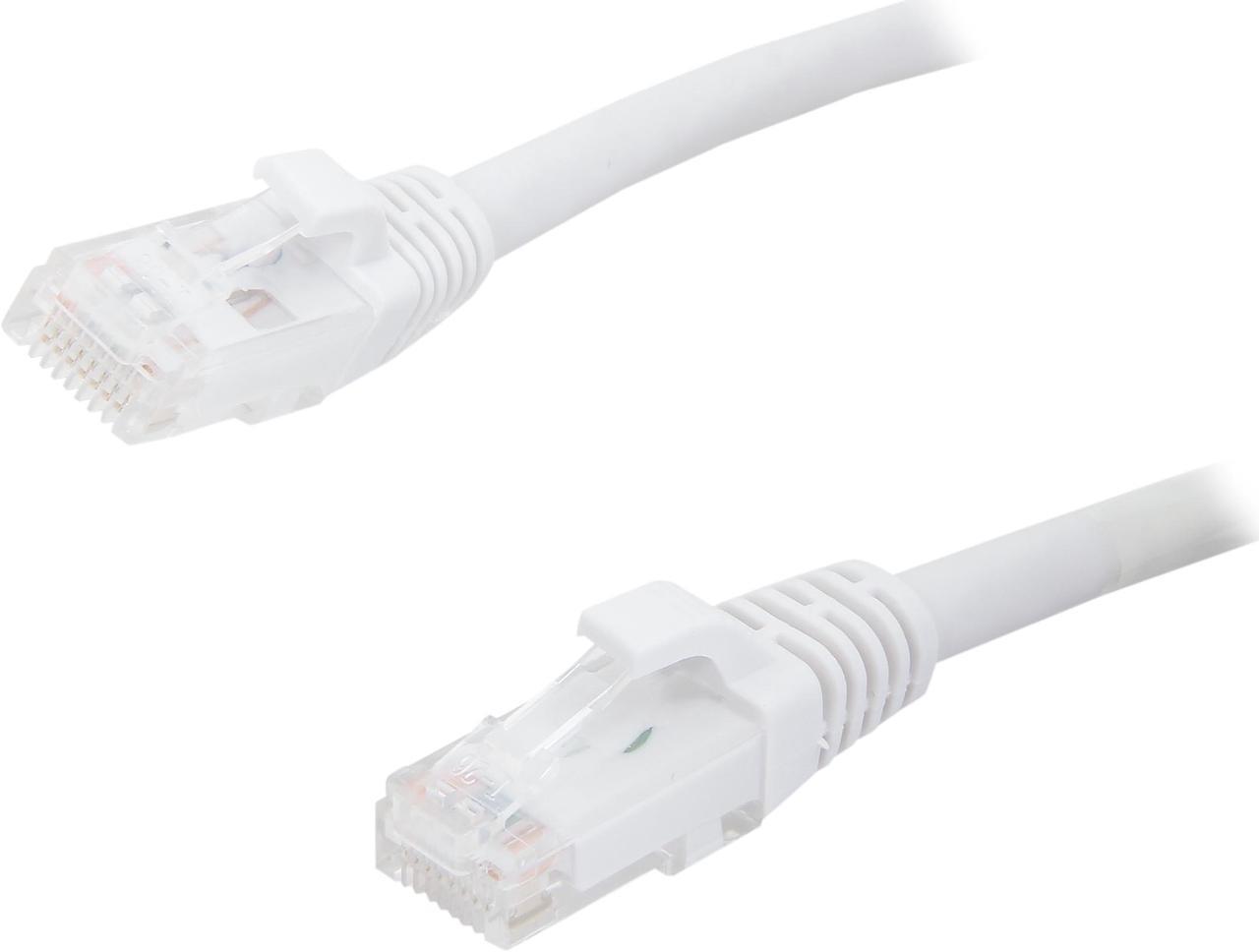 C2G 04040 Cat6 Cable - Snagless Unshielded Ethernet Network Patch Cable, White (15 Feet, 4.57 Meters)