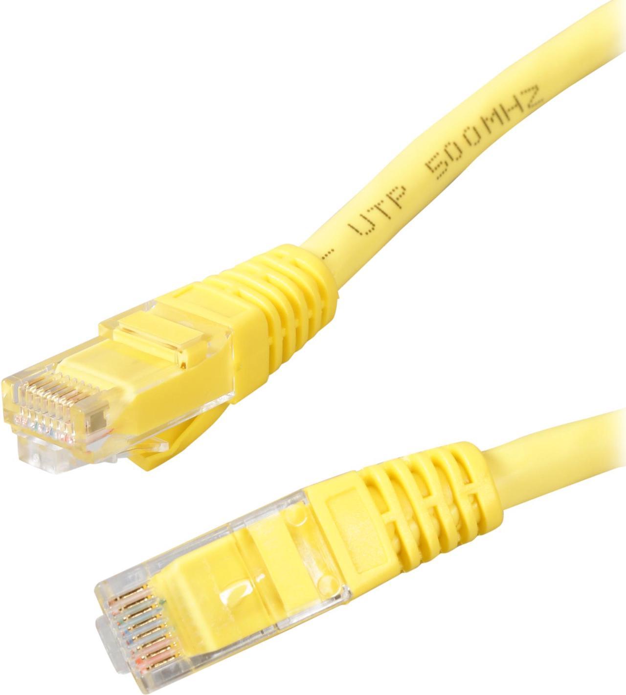 C2G 04012 Cat6 Cable - Snagless Unshielded Ethernet Network Patch Cable, Yellow (12 Feet, 3.65 Meters)