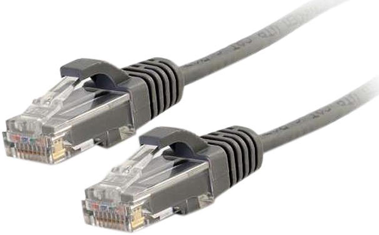 C2G 01091 Cat6 Cable - Snagless Unshielded Slim Ethernet Network Patch Cable, Gray (5 Feet, 1.52 Meters)