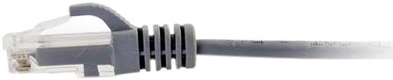 Alt view image 3 of 4 - C2G 01093 7 ft. Cat 6 Gray SNAGLESS UNSHIELDED (UTP) SLIM NETWORK PATCH CABLE