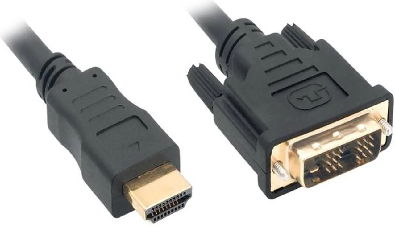 Main image of Nippon Labs DVI 2 HDMI 6 ft. HDMI Male to DVI-D Adapter Cable with Gold-plated Connector, Black