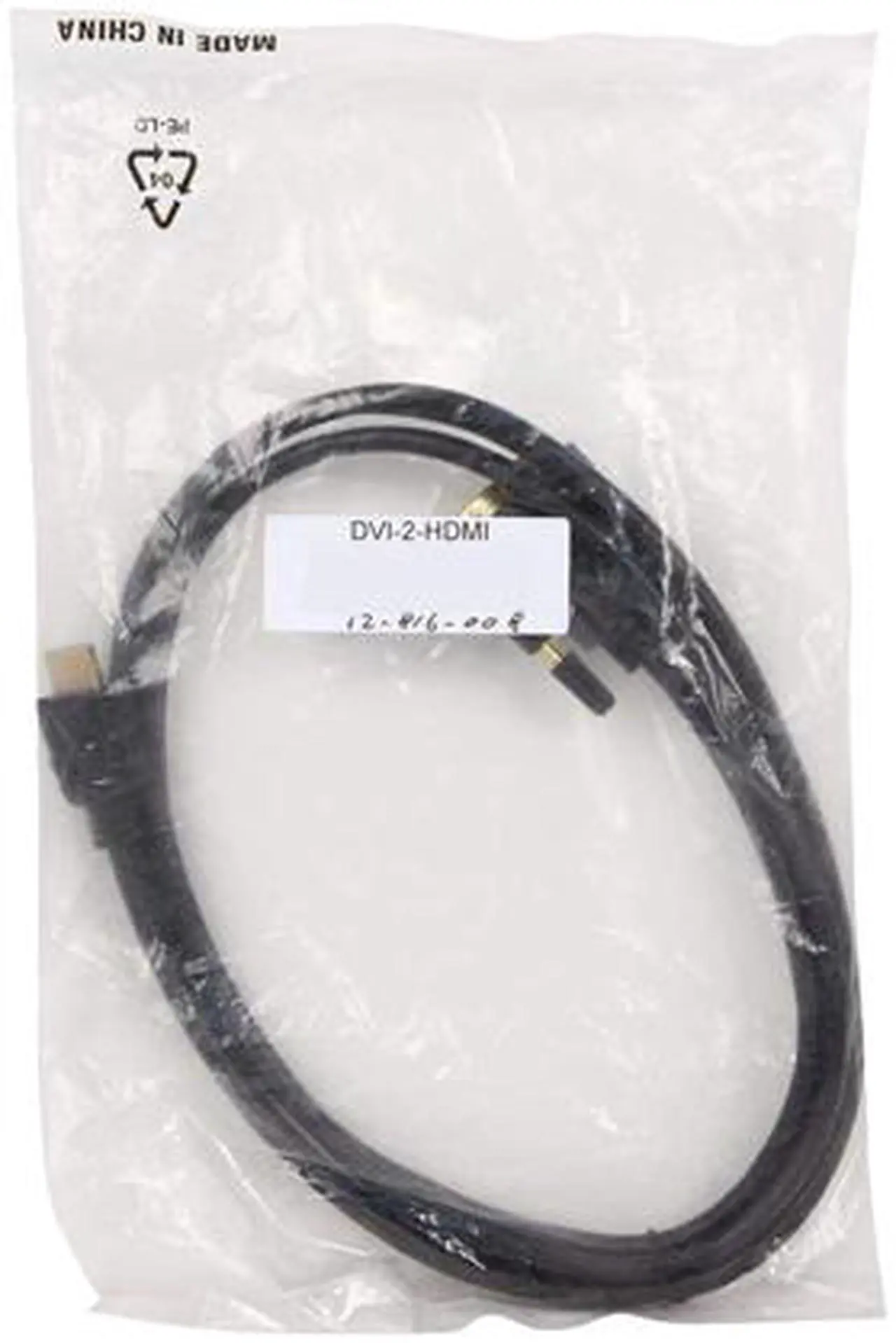 Alt view image 3 of 3 - Nippon Labs DVI 2 HDMI 6 ft. HDMI Male to DVI-D Adapter Cable with Gold-plated Connector, Black