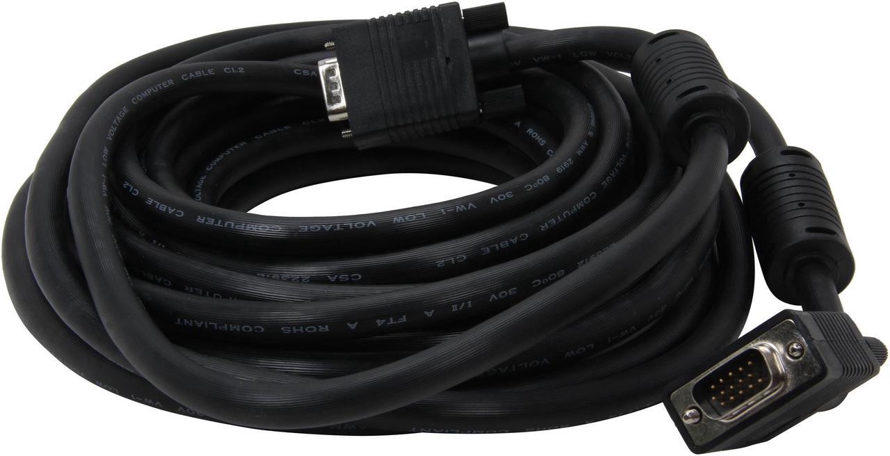 Alt view image 2 of 3 - Nippon Labs Premium SVGA Video Cable 25 ft. Male to Male Coaxial SVGA cable 25ft Model SVGA-25 25 feet