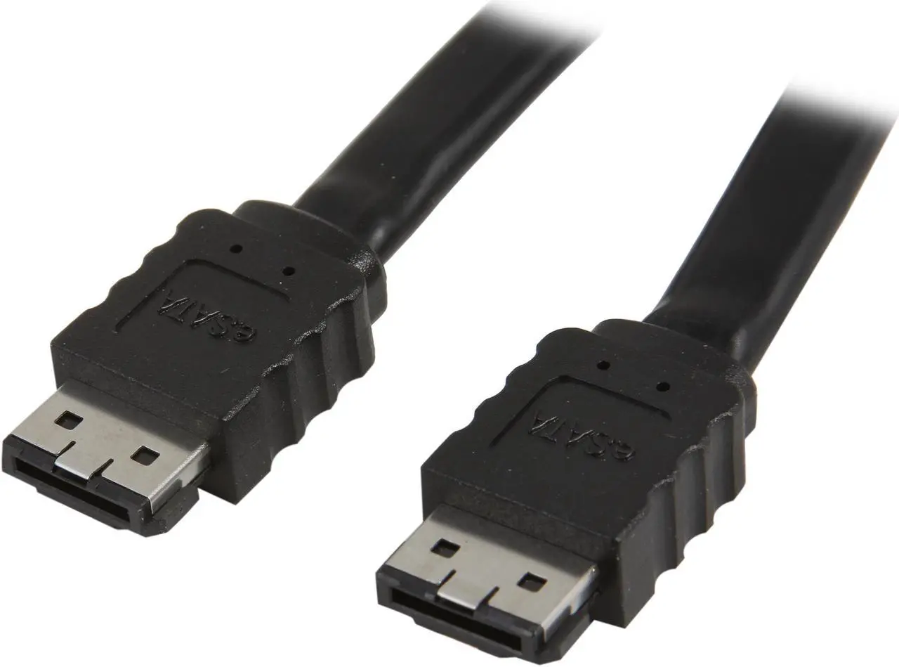 Nippon Labs Black 1M (3.28 ft.) eSATA Cable 3.0Gbps Male to Male I ...
