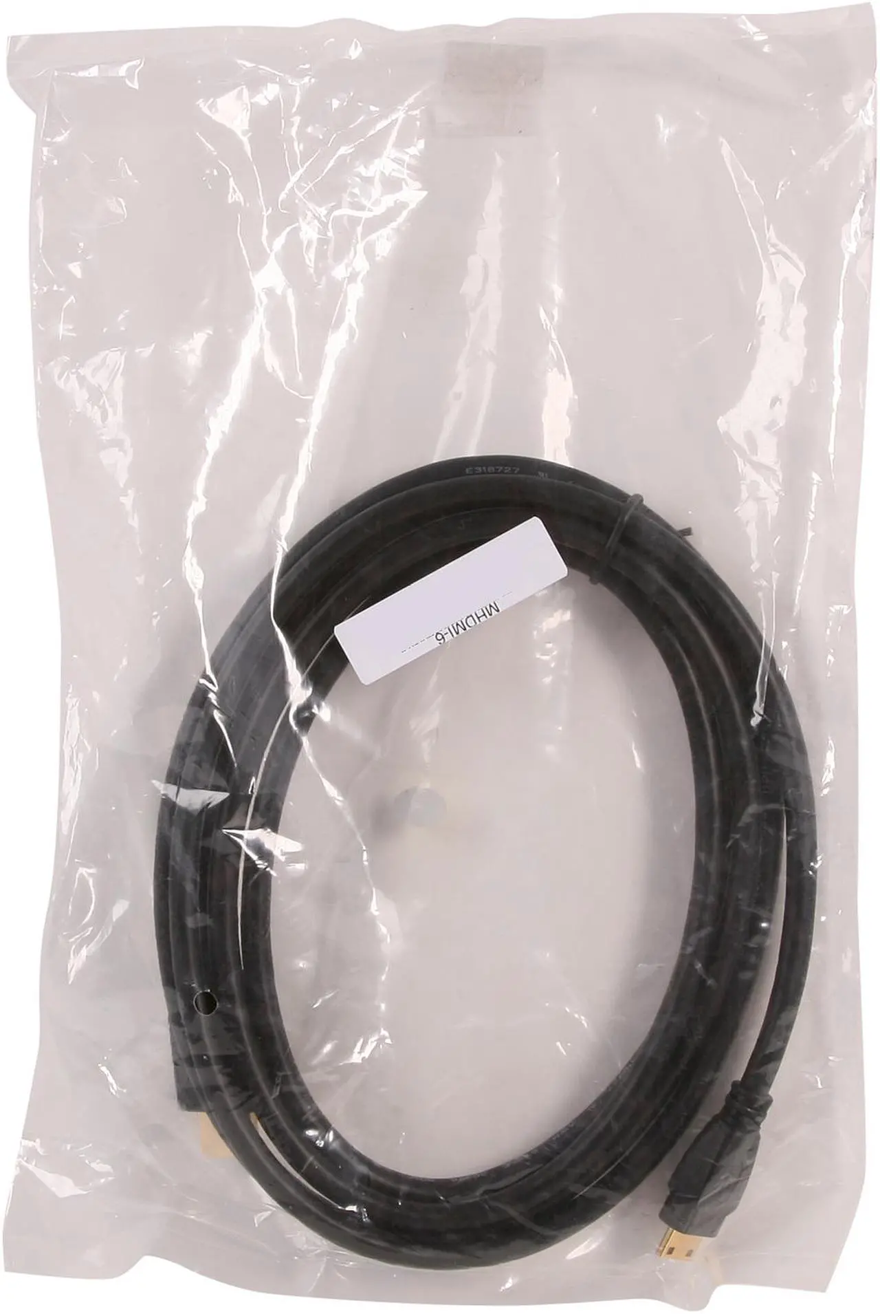 Alt view image 3 of 3 - Nippon Labs MHDMI-6 6 ft. Premium HDMI Male to Mini HDMI Male Adapter Cable, Black