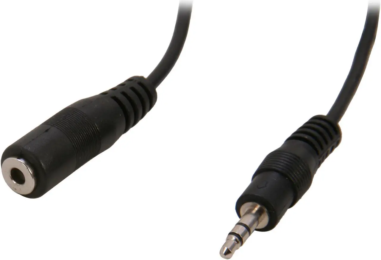 Main image of Nippon Labs 12 ft. Premium 3.5mm Audio Stereo Speaker Extension 12ft Cable M/F Model SPC-12MF 12 feet