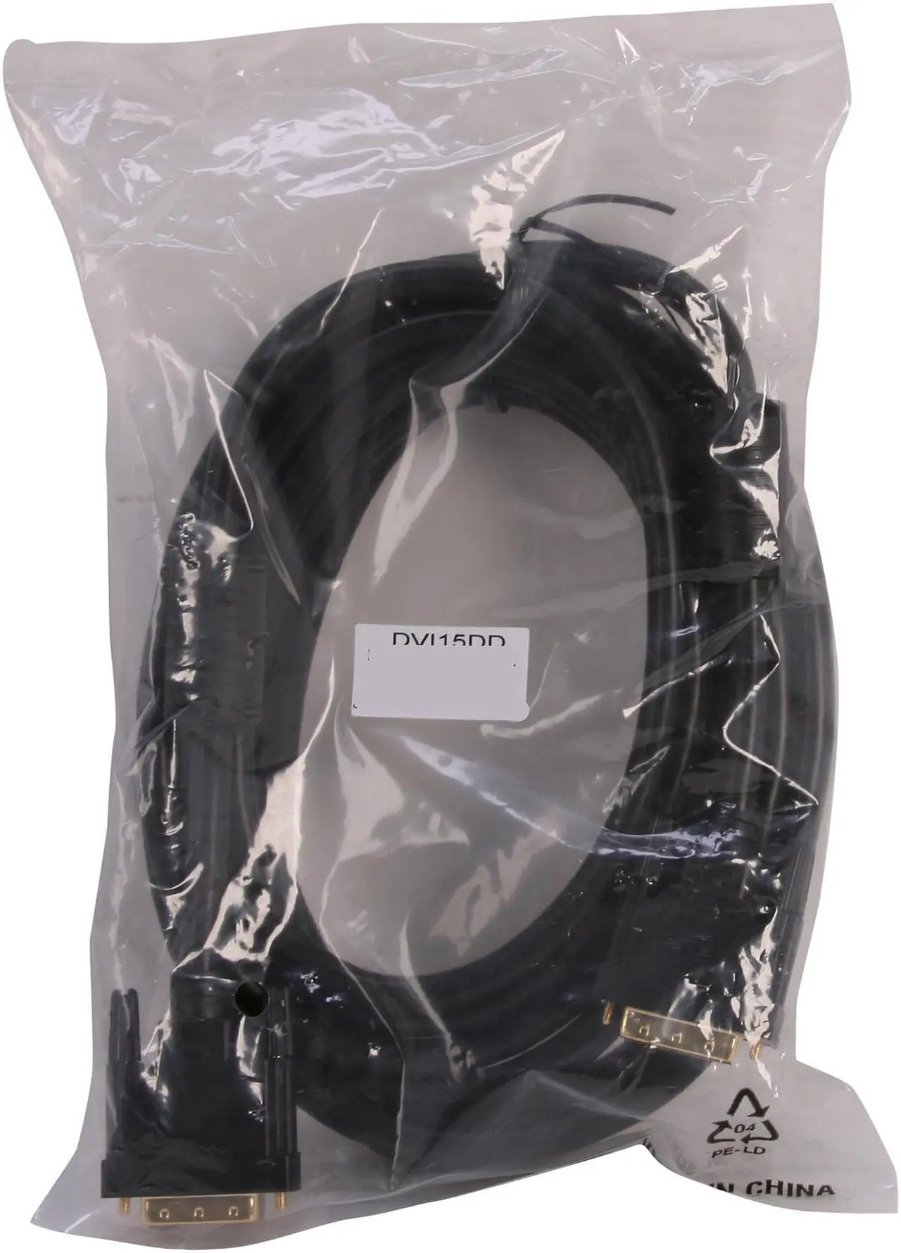 Alt view image 3 of 3 - Nippon Labs DVI15DD 15 ft. DVI D Dual Link (24 + 1) Male to Male Cable, Black
