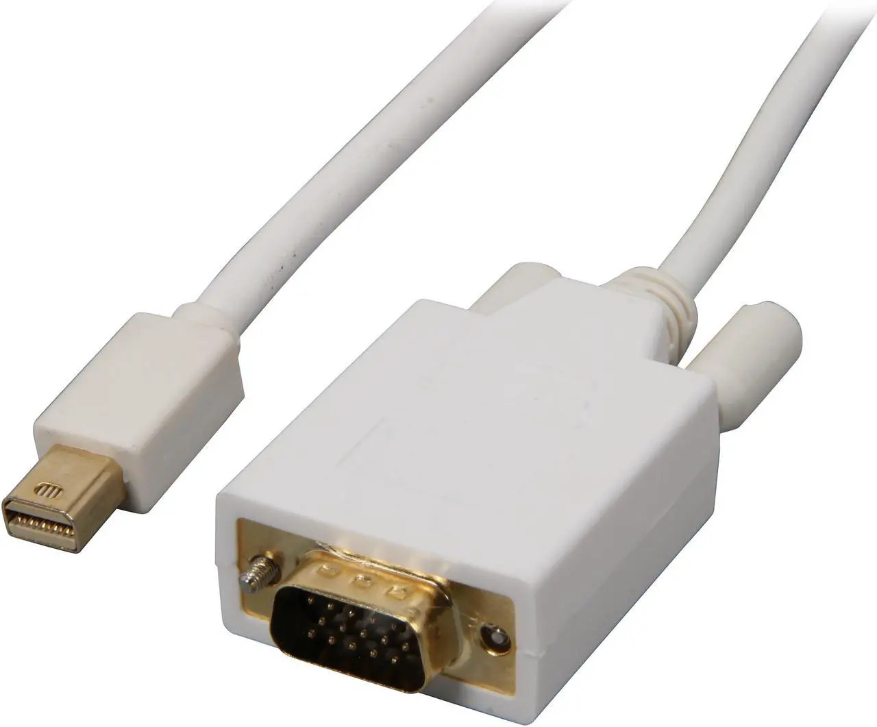 Main image of Nippon Labs MINIDP-VGA-3 3 ft. Mini DP DisplayPort Male to VGA Male Adapter Cable, White