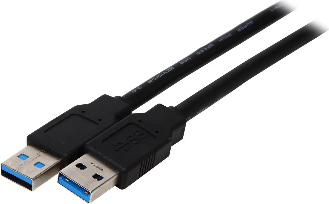 Main image of Nippon Labs USB3-3MM-BK 3 ft. Black USB 3.0 A Male to A Male Cable