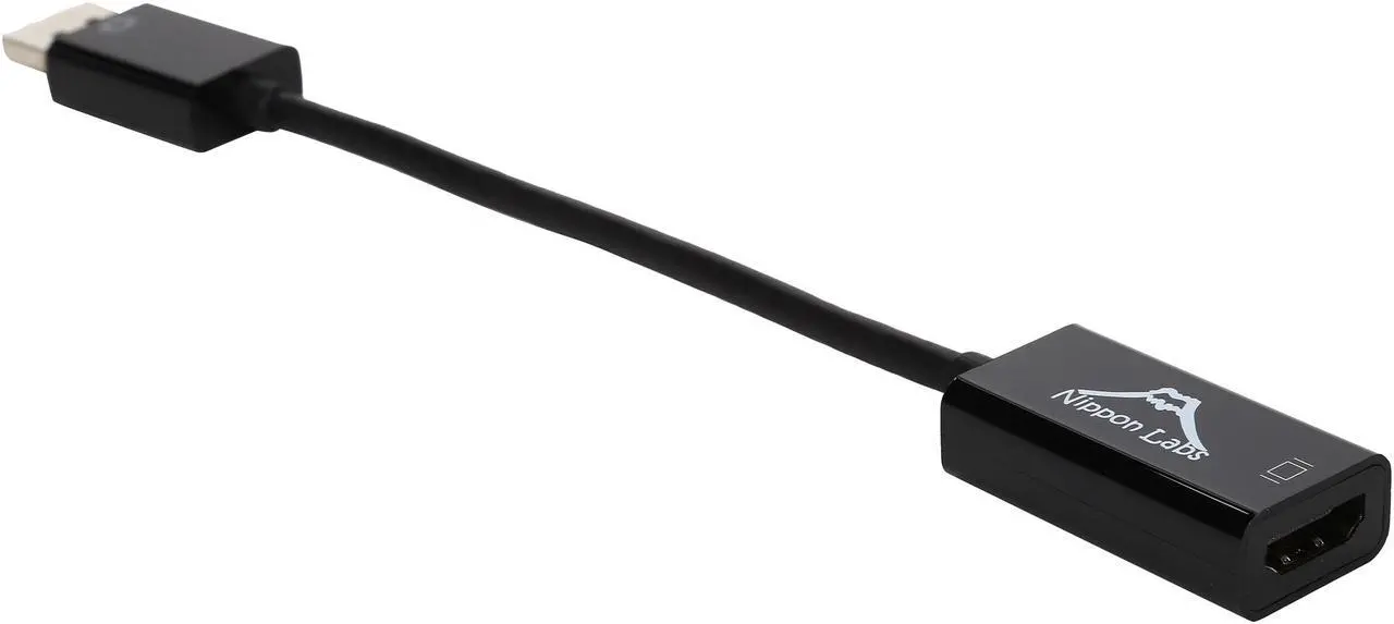 Alt view image 2 of 3 - Nippon Labs AD-DP-HDMI-EYE 6" DP1.2 to HDMI Active Adapter, 4K, Eyefinity Supports - OEM