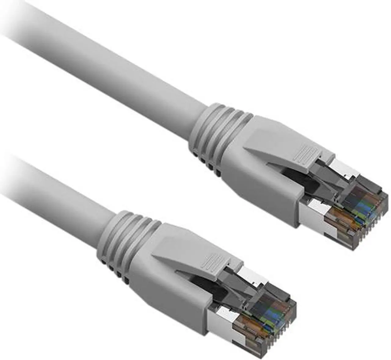 Main image of Nippon Labs Cat8 RJ45 25FT Ethernet Patch Internet Network LAN Cable, Indoor/Outdoor, 24AWG, Shielded Latest 40Gbps 2000Mhz, Weatherproof S/FTP for Router, PS4, PS5, Xbox, PoE, Switch, Modem (Gray)