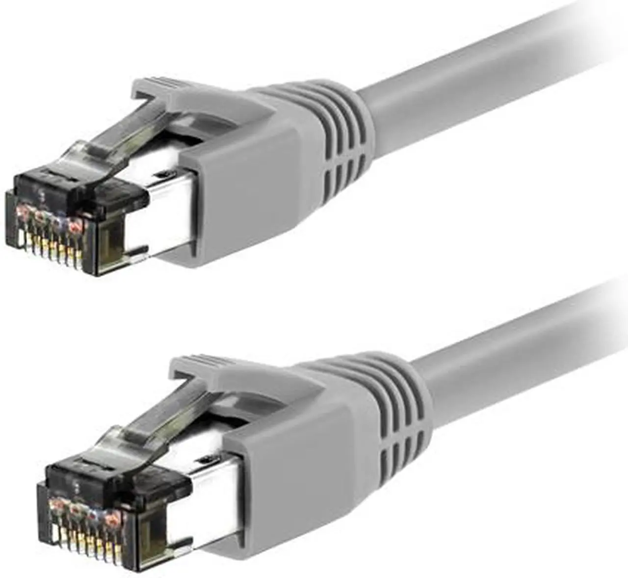 Alt view image 2 of 2 - Nippon Labs Cat8 RJ45 25FT Ethernet Patch Internet Network LAN Cable, Indoor/Outdoor, 24AWG, Shielded Latest 40Gbps 2000Mhz, Weatherproof S/FTP for Router, PS4, PS5, Xbox, PoE, Switch, Modem (Gray)