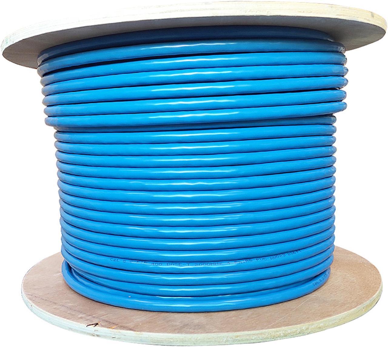 Alt view image 2 of 2 - Nippon Labs Cat8 Ethernet Cable Bulk Wire 300 feet - Blue, 2GHz, 40G, 23AWG, S/FTP - Shielded Latest 40Gbps 2000Mhz SFTP, PVC, Solid Conductor Patch Cord, 60CAT8-300-23BL
