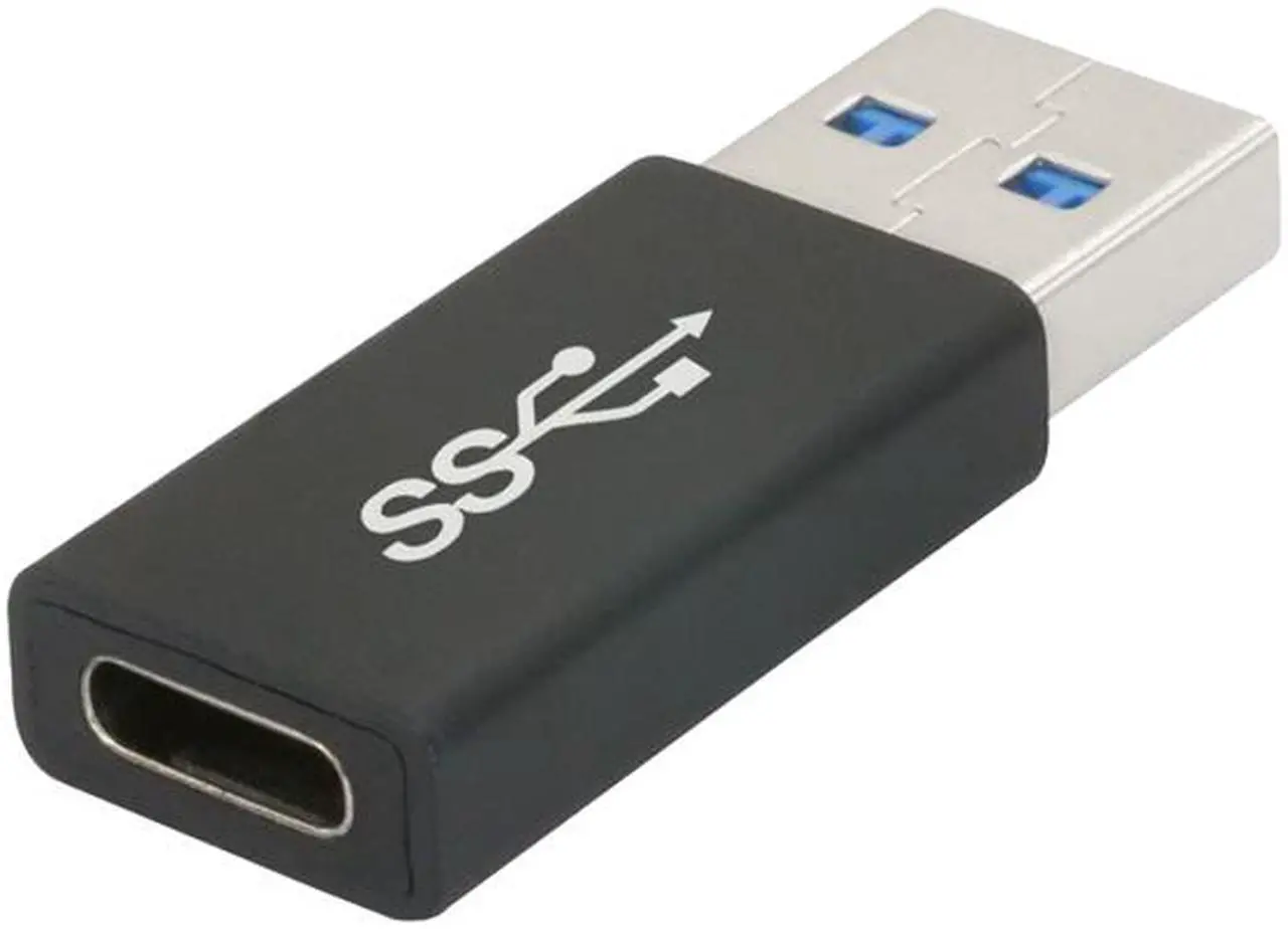 Alt view image 2 of 4 - Nippon Labs USB 3.0 USB-C Female to USB A Male Adapter 50000-USB3-CF-12, Black Aluminum Shell