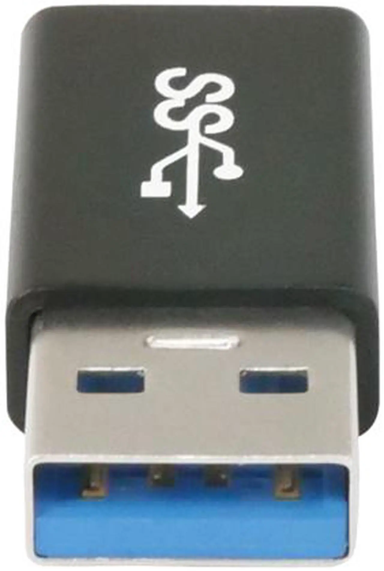 Alt view image 3 of 4 - Nippon Labs USB 3.0 USB-C Female to USB A Male Adapter 50000-USB3-CF-12, Black Aluminum Shell