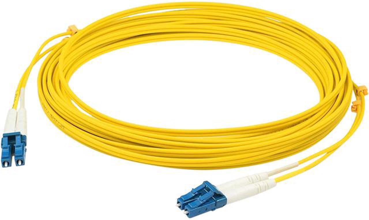 AddOn ADD-LC-LC-15M9SMF 49.21 ft. Yellow Single-Mode Fiber (SMF) Duplex LC/LC OS1 Yellow Patch Cable