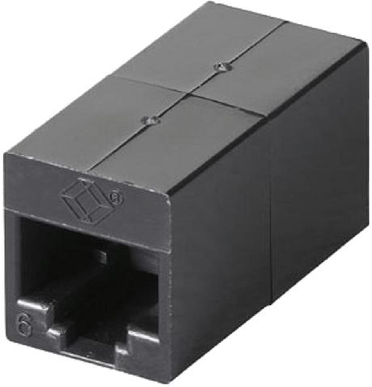 Main image of Black Box FM609-10PAK CAT6 Coupler, Unshielded, Straight-Pin, Office Black, 10-Pack