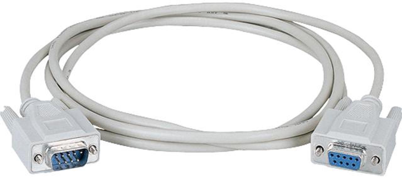 Main image of Black Box Model BC00232 20 ft. RS-232 Serial Cable - Shielded, PVC, Molded, DB9 Male/Female with Thumbscrews, 20-ft. (6.0-m) Male to Female
