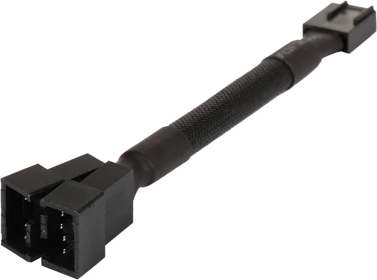 Phanteks PH-CB-Y4P 4.3 in. 4 Pin PWM- Y Splitter Fan Cable Female to Male