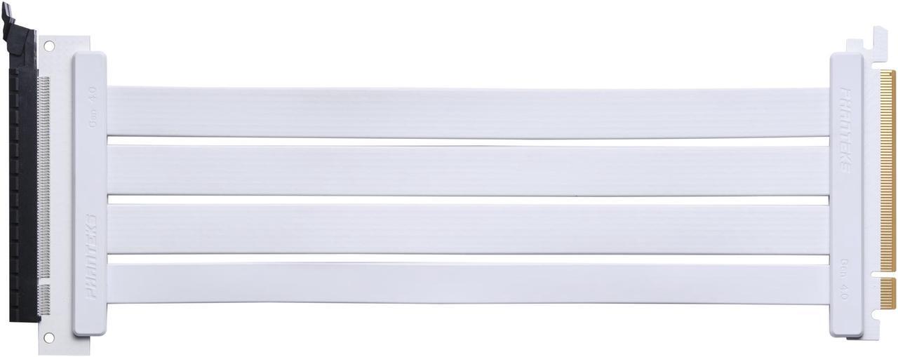 Main image of Phanteks PH-CBRS4.0_FL30_WT01 300mm Flat Line PCI-E gen4.0 x16 Rise Cable, 180o Adapter, White